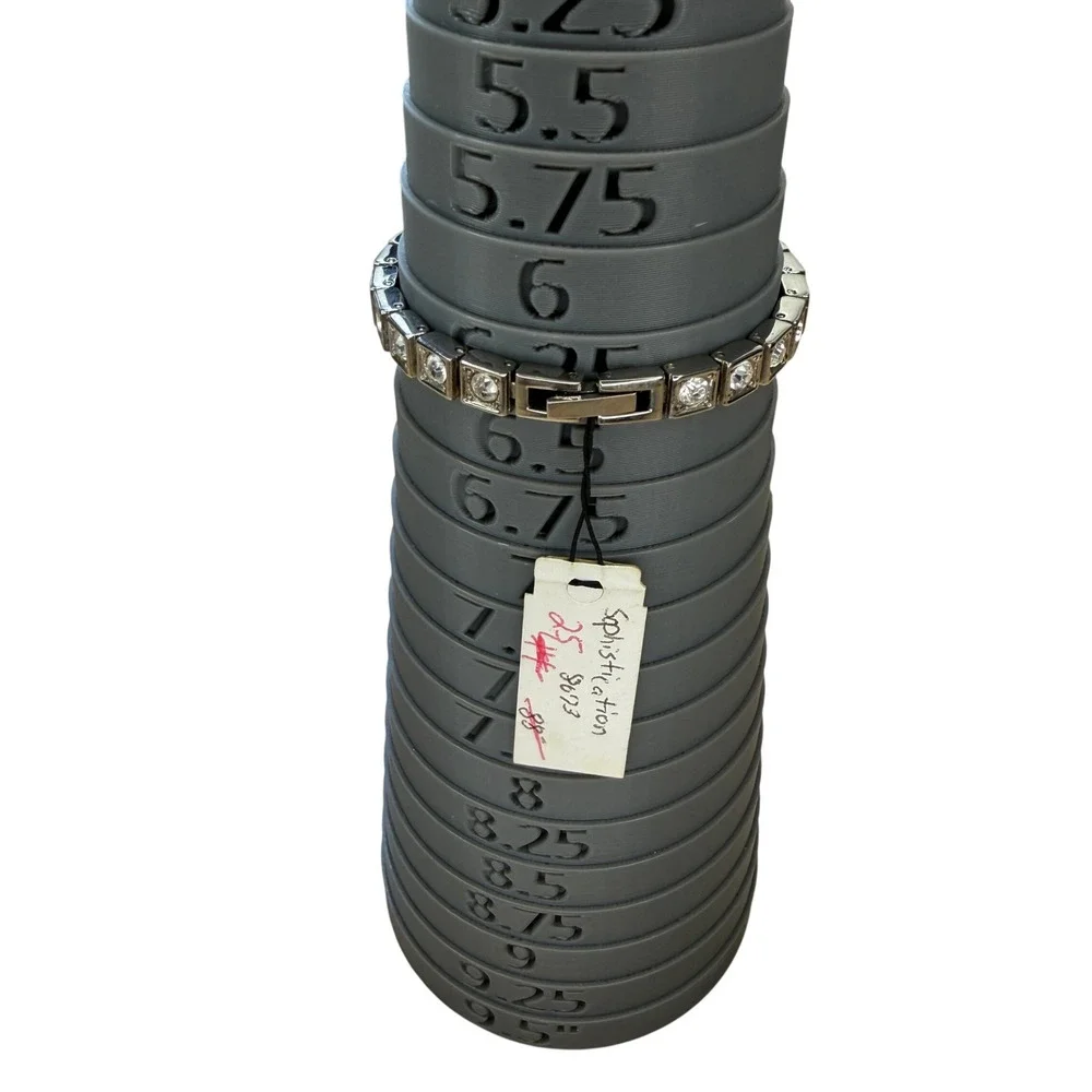 Premier‎ Designs Sophistication Watch Silver Tone Crystal Link NOT TESTED